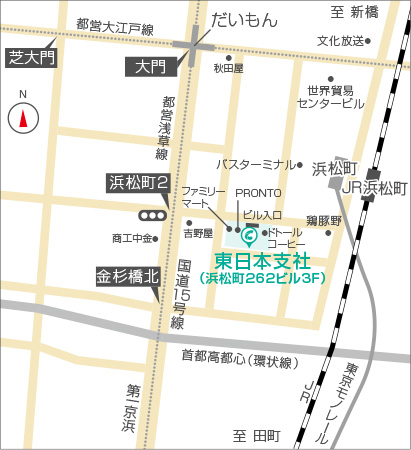 東日本支店區域地圖